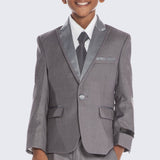 Boys Grey Tuxedo 3 -Piece Set for Kids Teen Children - Wedding