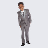 Boys Grey Tuxedo 3 -Piece Set for Kids Teen Children - Wedding