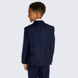 Boys Navy Blue Suit 5-Piece Set for Kids Teen Children - Wedding