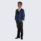 Boys Blue Tuxedo 4 -Piece Set for Kids Teen Children - Wedding