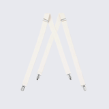 Ivory Suspenders  for Kids Teen Children - Wedding