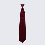 Boy's Satin Burgundy Pre-Tied Tie for Kids Teen Children - Wedding