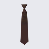 Boy's Satin Brown Pre-Tied Tie for Kids Teen Children - Wedding