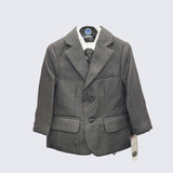 Boy's Gray Pin Striped  Piece Suit