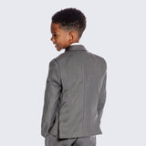 Boys Charcoal Suit 5-Piece Set for Kids Teen Children - Wedding