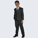 Boys Tuxedo Black 4 -Piece Set for Kids Teen Children - Wedding