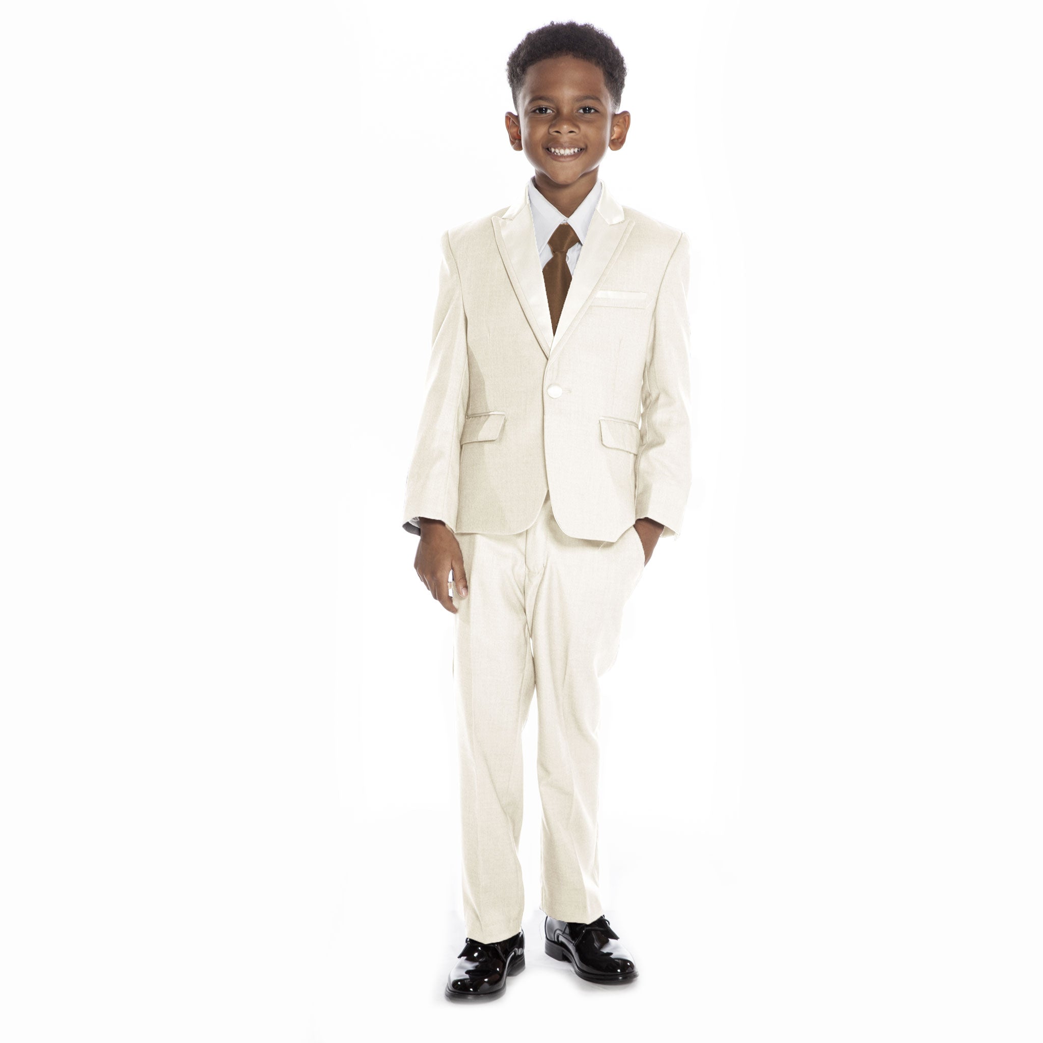 Boys Ivory Tuxedo 3 -Piece Set For Kids Teen Children - Wedding 20 (+$15) Boys Ivory Tuxedo 3 -Piece Set For Kids Teen Children - Wedding 20 (+$15)