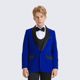 Boy's Tuxedo Royal Velvet 5-Piece Set for Kids Teen Children - Wedding