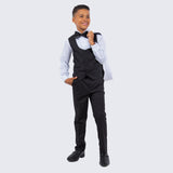 Boys Slim Fit Tuxedo White 5-Piece Set by Perry Ellis for Kids Teen Children - Wedding