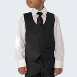 Boy's Black Slim Fit Suit by Stacy Adams for Kids Teen Children - Wedding