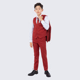 Boy's Brick Slim Fit Suit by Stacy Adams for Kids Teen Children - Wedding