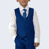 Boy's Indigo Slim Fit Suit by Stacy Adams for Kids Teen Children - Wedding