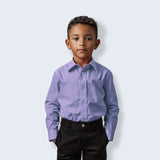 Boys Lavender Dress Shirt Slim Fit