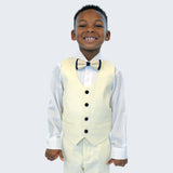 Boy's Ivory Slim Fit Tuxedo by Stacy Adams for Kids Teen Children - Wedding