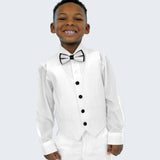 Boy's White Slim Fit Tuxedo by Stacy Adams for Kids Teen Children - Wedding