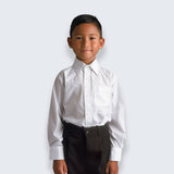 Boys White Dress Shirt Slim Fit